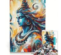 Puzzle da 1000 pezzi per ragazzi raffigurante Shiva il dio indù un gioco impossibile difficile e stimolante compleanni e Natale 50x75cm