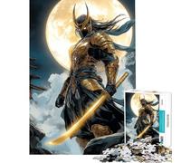 Puzzle da 1000 pezzi per ragazzi raffigurante un guerriero samurai giapponese dorato Gioco pratico e coinvolgente per sviluppare la pazienza sfida impegnativa (50x75cm)