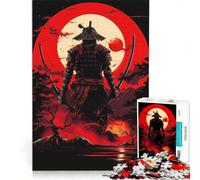 Puzzle da 1000 pezzi per ragazzi, raffigurante un guerriero samurai giapponese, un gioco pratico che stimola l'analisi e la logica, ideale come decorazione da scrivania 50x75cm