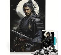 Puzzle da 1000 pezzi per ragazzi, raffigurante un guerriero samurai giapponese, un gioco pratico che stimola l'analisi e la logica, ideale come decorazione per la scrivania 38x26cm