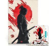 Puzzle da 1000 pezzi per ragazzi raffigurante un guerriero samurai ideale come decorazione da parete regalo di compleanno o per rafforzare il legame di coppia 38x26cm