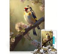 Puzzle da 1000 pezzi per ragazzi, raffigurante un uccellino cardellino Bellissimo gioco educativo, regalo di compleanno, compleanno e Natale 38x26cm