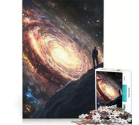 Puzzle da 1000 pezzi per ragazzi raffigurante un uomo che osserva una galassia giocattolo educativo attività divertenti da fare a casa gioco stimolante regalo 50x75cm