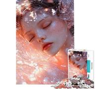 Puzzle da 1000 pezzi per ragazzi raffigurante una bellissima donna Puzzle per adulti gioco pratico taglio di precisione attività divertenti da fare a casa (dimensioni 50x75cm)