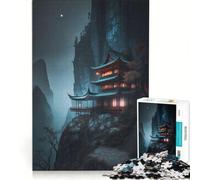 Puzzle da 1000 pezzi per ragazzi, raffigurante una casa giapponese, un gioco pratico che stimola l'analisi e la logica, ideale come decorazione da scrivania 38x52cm