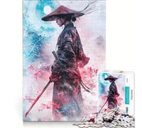 Puzzle da 1000 pezzi per ragazzi raffigurante una donna samurai nel vento un giocattolo decorativo da parete divertente e spiritoso ideale come regalo di compleanno o per occasioni speciali 38x26cm