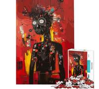 Puzzle da 1000 pezzi per ragazzi raffigurante una figura umana in stile Basquiat Un puzzle impegnativo e stimolante perfetto per decorare la casa e per un'attività antistress Adatto a partire