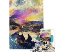 Puzzle da 1000 pezzi per ragazzi raffigurante una gita in barca al tramonto Puzzle per adulti gioco rilassante e antistress ottimo regalo per gli appassionati di videogiochi (dimensioni 38x52cm)