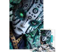 Puzzle da 1000 pezzi per ragazzi raffigurante una Gorgone dagli occhi verdi un gioco educativo e stimolante ideale per rilassarsi in famiglia e come regalo di compleanno (dimensioni 38x26cm)