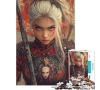 Puzzle da 1000 pezzi per ragazzi raffigurante una guerriera con la spada Puzzle fai-da-te per adolescenti ideale per le vacanze a casa e per passare il tempo insieme un'attività interattiva