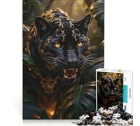 Puzzle da 1000 pezzi per ragazzi raffigurante una pantera nera nella giungla un giocattolo antistress ideale per divertirsi a casa e come regalo 50x75cm