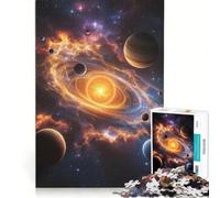 Puzzle da 1000 pezzi per ragazzi raffigurante una tempesta e una nebulosa stilizzate del sistema solare un gioco antistress un'attività divertente da fare in casa ideale come regalo 38x26cm