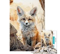 Puzzle da 1000 pezzi per ragazzi raffigurante una volpe del deserto o un miraggio un giocattolo decorativo da parete ideale per assemblare e ridurre lo stress (dimensioni: 38x26cm)