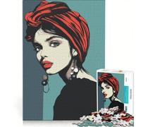 Puzzle da 1000 pezzi per ragazzi, raffigurante una zingara con orecchini di perle, giochi educativi, assemblaggio di modelli, collezione d'artista, belle arti 50x75cm