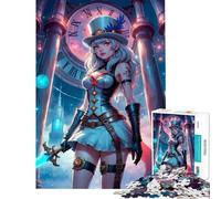 Puzzle da 1000 pezzi per ragazzi ragazza anime steampunk puzzle per adulti giochi per famiglie decorazione perfetta attività divertenti da fare in casa (dimensioni 38x52cm)