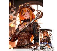 Puzzle da 1000 pezzi per ragazzi ragazza steampunk con chiave inglese gioco per famiglie migliora la memoria decorazione per la casa giocattolo per rafforzare l'amore tra le coppie (75x50cm)