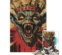Puzzle da 1000 pezzi per ragazzi Re dei Goblin puzzle di arte moderna per adulti giochi rilassanti un'opera d'arte regalo antistress (dimensioni 38x26cm)