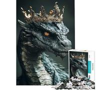 Puzzle da 1000 pezzi per ragazzi Re Drago difficile e stimolante decorazione per la casa gioco rilassante per ragazzi dai 14 anni in su (50x75cm)