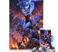 Puzzle da 1000 pezzi per ragazzi: Regina dei Demoni Lilith con il suo esercito, gioco rompicapo, taglio di precisione, compleanno e Natale 50x75cm