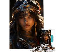 Puzzle da 1000 pezzi per ragazzi Regina Guerriera Desertpunk ideale per compleanni Natale e attività in famiglia Giocattolo antistress adatto a partire dai 14 anni (38x52cm)