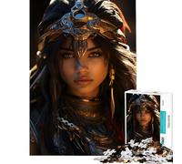Puzzle da 1000 pezzi per ragazzi Regina Guerriera Desertpunk sfida impegnativa da completare decorazione perfetta giocattolo antistress per ragazzi dai 14 anni in su (38x26cm)