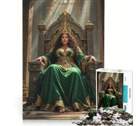Puzzle da 1000 pezzi per ragazzi Regina sul trono Giochi per famiglie Taglio di precisione compleanno e Natale 38x26cm
