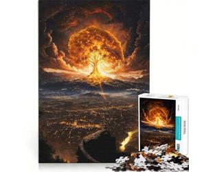 Puzzle da 1000 pezzi per ragazzi Regno Magico dell'Albero Sambuco gioco divertente allena la mente e la mano migliora l'amore tra le coppie 38x52cm