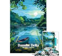 Puzzle da 1000 pezzi per ragazzi Riserva della Biosfera del Delta del Danubio Romania giochi rilassanti giocattoli che creano dipendenza per coltivare la pazienza opera d'arte decorazione da parete