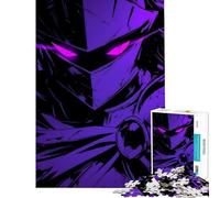 Puzzle da 1000 pezzi per ragazzi ritratto del cavaliere viola gioco stimolante rompicapo antistress regalo di compleanno (dimensioni 38x26cm)