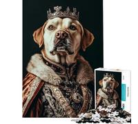 Puzzle da 1000 pezzi per ragazzi ritratto del Re Cane giocattolo educativo gioco pratico regalo di compleanno regalo di Babbo Natale segreto (dimensioni 38x26cm)