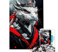 Puzzle da 1000 pezzi per ragazzi ritratto del Re Drago puzzle per adulti giochi rilassanti migliora la memoria attività divertenti da fare a casa (dimensioni 50x75cm)