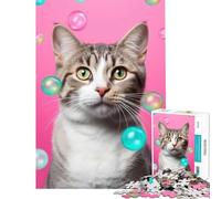 Puzzle da 1000 pezzi per ragazzi ritratto di Mr Mc Cat III giochi per famiglie giocattoli educativi regali per il Secret Santa adatto alle coppie (dimensioni 38x52cm)