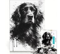 Puzzle da 1000 pezzi per ragazzi ritratto di un elegante setter irlandese giochi per famiglie divertimento in famiglia collezione d'artista belle arti 50x75cm