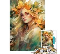 Puzzle da 1000 pezzi per ragazzi ritratto floreale ad acquerello ideale per compleanni e Natale per divertimento in famiglia Giocattolo educativo adatto a persone dai 14 anni in su (38x26cm)