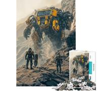 Puzzle da 1000 pezzi per ragazzi: robot gigante in un paesaggio desertico Puzzle per ragazzi giochi rilassanti per tutta la famiglia stimolano la mente (dimensioni 50x75cm)