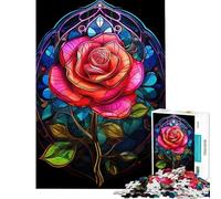 Puzzle da 1000 pezzi per ragazzi Rose una sinfonia di colori giocattolo educativo gioco di assemblaggio ottimo regalo per gli amanti del gioco (dimensioni 50x75cm)