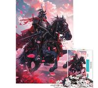 Puzzle da 1000 pezzi per ragazzi samurai a cavallo giocattolo educativo per l'apprendimento e il miglioramento della memoria regalo di compleanno (dimensioni 38x26cm)