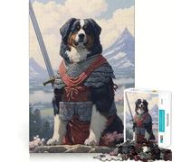 Puzzle da 1000 pezzi per ragazzi,Samurai delle Montagne Bernesi,gioco di incastro preciso,gioco di abilità mentale,divertimento rilassante,ideale per compleanni (38x52cm)