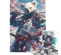 Puzzle da 1000 pezzi per ragazzi Samurai Koala gioco educativo giocattolo didattico opera d'arte regalo taglio di precisione (dimensioni 50x75cm)