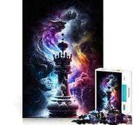 Puzzle da 1000 pezzi per ragazzi scacchiera a torre nello spazio,gioco a incastro,attività stimolante per la mente,momento di relax,attività per il compleanno (38x52cm)