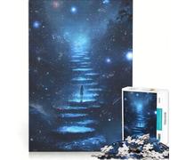 Puzzle da 1000 pezzi per ragazzi "Scala celeste verso le stelle", gioco rilassante, divertente e umoristico, sfida unica 38x26cm