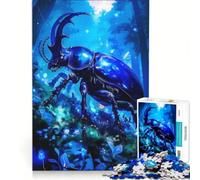 Puzzle da 1000 pezzi per ragazzi: Scarabeo nella foresta mistica, giochi divertenti, attività divertenti da fare a casa, gioco dal design accattivante 38x26cm