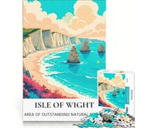 Puzzle da 1000 pezzi per ragazzi, Scogliere dell'Isola di Wight, giochi rilassanti, attività divertenti da fare a casa, ottimo regalo per gli appassionati di videogiochi 50x75cm