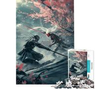 Puzzle da 1000 pezzi per ragazzi: Scontro tra Samurai e Cyborg Attività divertenti da fare a casa gioco educativo per tutta la famiglia per ragazzi dai 14 anni in su (38x52cm)