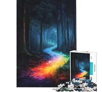 Puzzle da 1000 pezzi per ragazzi Sentiero Arcobaleno nella Foresta Gioco Educativo Giocattoli Giochi didattici Regalo di Compleanno Modello da Assemblare (Dimensioni 50x75cm)