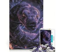 Puzzle da 1000 pezzi per ragazzi, Serpenti Incantati Luminosi, Giochi per la Famiglia, Sfida da Completare, Regalo per Amici e Familiari 38x52cm