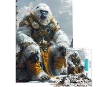 Puzzle da 1000 pezzi per ragazzi sfida educativa Gorilla Fighter attività per famiglie giochi rilassanti per ragazzi dai 14 anni in su (50x75cm)