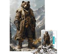 Puzzle da 1000 pezzi per ragazzi sfida educativa Gorilla Fighter decorazione murale gioco rilassante per ragazzi dai 14 anni in su (50x75cm)