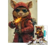 Puzzle da 1000 pezzi per ragazzi sfida educativa Mr Rat ideale per le vacanze a casa per passare il tempo decorazione domestica e giochi per ragazzi dai 14 anni in su (38x26cm)