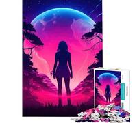 Puzzle da 1000 pezzi per ragazzi silhouette dell'infinito giocattolo educativo giochi rilassanti regalo di compleanno (dimensioni 38x52cm)